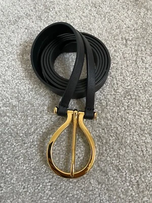 £65 • Buy Anderson’s Womens Black Leather Belt Size 80