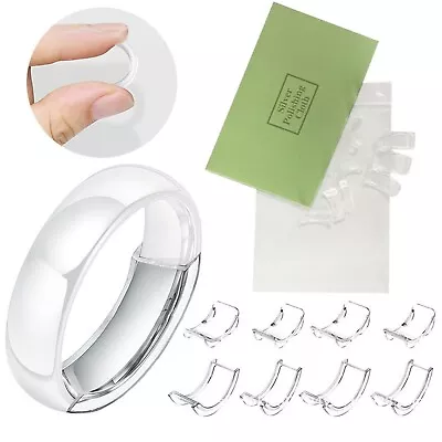 8PCS Invisible Ring Size Adjuster Loose Rings Reducer Ring Sizer Jewellery Tool • $13.81