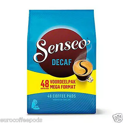 Douwe Egberts Senseo Decaff Decaffeinated Coffee Pods 4 X 48 = 192 Pads • £27.89