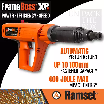 Automatic Fastener Gun Stapler Concrete Timber Single Shot 100mm FRAMEBOSSXP • $2516.71