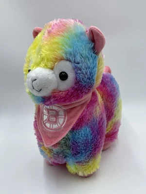 $2.75 • Buy Rainbow Bandana Llama Plush Toy NHL Hockey FOCO MLS Pink