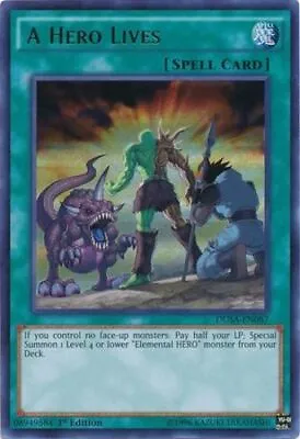 Yugioh! A Hero Lives - DUSA-EN087 - Ultra Rare - 1st Edition Near Mint English • $2.42