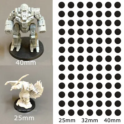 Thicker 25 32 40mm Miniature Base Dungeons & Dragon D&D Board Wars Game Figures • $16.14