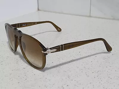 $199.99 • Buy Genuine Mens Persol & Apc 649  1117/51 60's Aviator Sunglasses Gradient Lenses