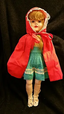 Vintage 23  Latex Little Red Riding Hood Doll • $359.75