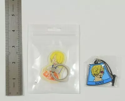 ONE PIECE Sanji Set Smartphone Ring Earphone Jack Charm Anime B4415 • $8.99