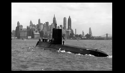 1954 USS Nautilus 1st Nuclear Submarine PHOTO New York Atomic Power SSN-571 • $4.68