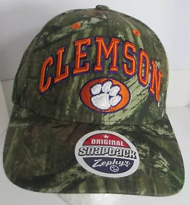 Clemson Tigers Hat Snapback University USA Camouflage NCAA Zephyr Cap • $21.95