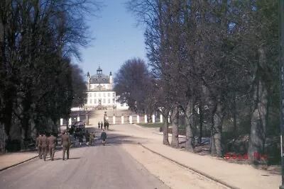 #SN -l Vintage 35mm Slide Photo- Military- Building- Red Kodachrome 1947 • $6.50