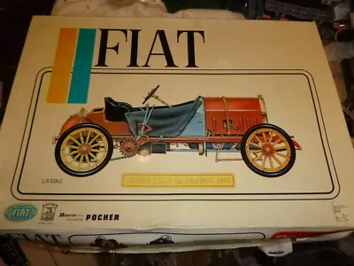 £650 • Buy A Vintage Un-built Pocher Kit Of A 1907 FIAT 130 HP F2, Scale 1/8, Boxed.