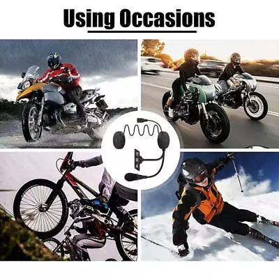 Wireless Bluetooth Motorcycle Helmets Headset Headphone Speaker Hands-Free 2024 • $11.54