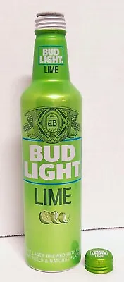 $7.99 • Buy BUD LIGHT LIME Aluminum Beer Bottle #503778 - BREWED WITH REAL LIME PEELS