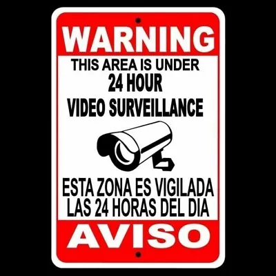 Cctv Warning Security Audio Video Surveillance Camera Sign / Decal  • $10.37
