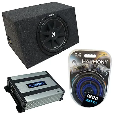 Car Stereo Hatchback Sealed Single 12  Kicker Comp C12 Sub Box HA-A400.1 • $196.99