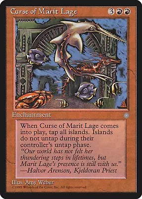 Curse Of Marit Lage [Ice Age] Magic MTG • $1.65