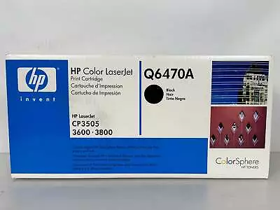 HP Q6470A Black Toner Cartridge • $25