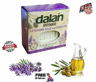 Dalan Antique Lavender Soap With Olive Oil For Body And Hair Hand Turkey 150g • £4.99