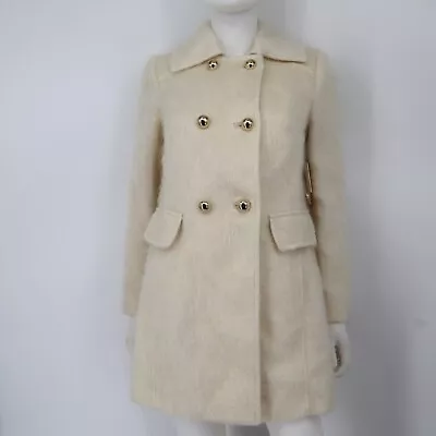 NWT An Original Milly Of NY Ivory Linen Mohair Wool  Coat Gossip Girl • $136.79