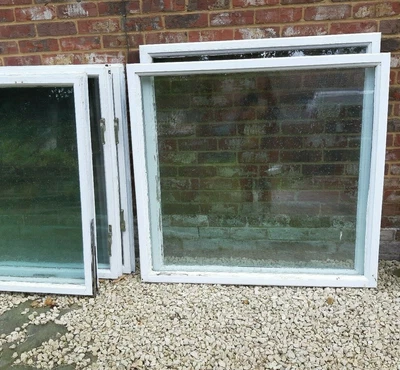£69 • Buy Wooden Framed Double-Glazed Windows 2 Sizes 121 X 112.5 Cm And 80 X 107 Cm