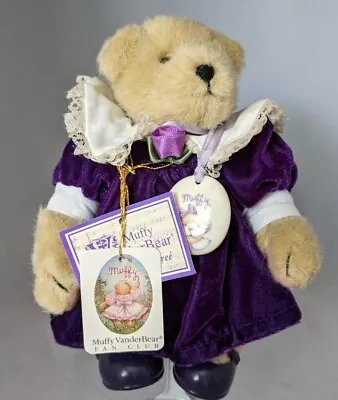 NEW Muffy VanderBear Vintage Jointed + Outfit Musical Soiree Purple Velvet 1990 • $16.95