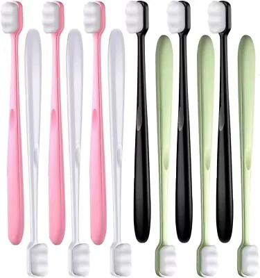 Soft Micro Nano Toothbrush Extra Manual Ultra Bristled With 20000 Soft 12 Pack • $12.79