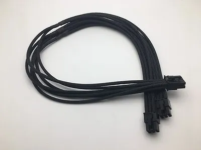 Be Quiet 8pin Psu To 2x 8 Pin Pcie 60cm Black Modular Power Supply Cable Sleeved • £19.99