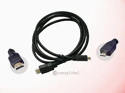 5 Feet HDTV Monitor/TV Video Out 1080p HDMI To Micro HDMI Dock Cradle Cable Cord • $6.98