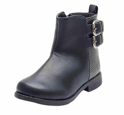 £19.45 • Buy Buckle My Shoe Faux Leather Chelsea Buckle Ankle Boots Fabric Lining For Girls