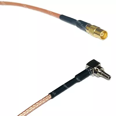 RG316 MCX FEMALE To CRC9 MALE ANGLE RF Cable Rapid-SHIP LOT • $9.24