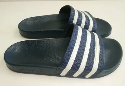 $29.95 • Buy Adidas Adilette Slide Sandals Adi Blue / White EURO 39 , MEN US 6 , WOMEN US 7 