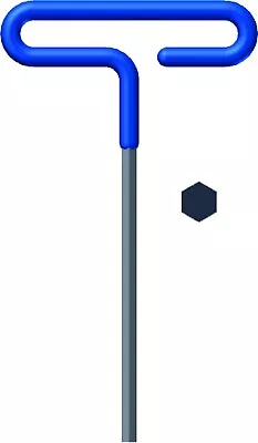 Eklind 54925 2.5 Mm Cushion Grip Hex T-handle T-key Allen Wrench 1 Pack Blue • $6.89