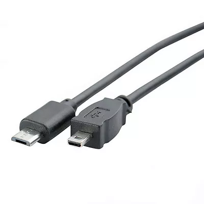 1 Ft USB Micro B 5-pin To Mini B 8-pin Male OTG Cable - Nikon Panasonic Cameras • $7.95