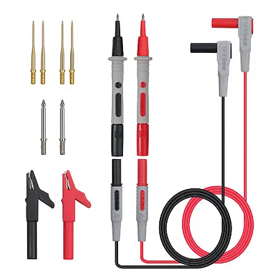 Multimeter Test Lead Kit Alligator Clips Probe For Fluke Meter Power 1000V 20A • $16.69