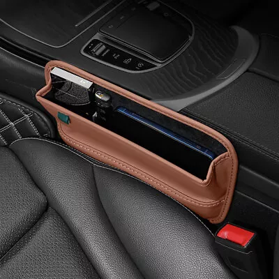 Car Side Organizer Accessories Seat Gap Filler Phone Holder Storage Box Console • $15.19