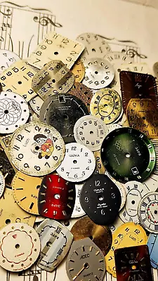 Watch Faces Watch Parts Vintage Watch Dial  Steampunk Jewelry  100pc. • $29.40