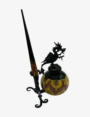 Calcedonio Dragon Inkwell - Murano Glass • $242.99