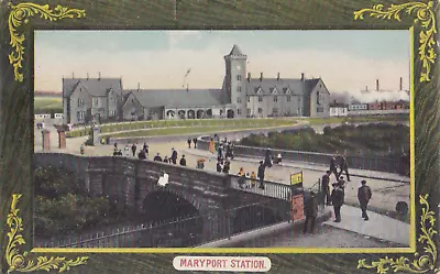 Maryport. Early 1900s Postcard Of Maryport Station Cumbria. B • £3.99