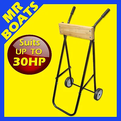 $107.75 • Buy OUTBOARD MOTOR TROLLEY STAND Suits Up To 30hp - FREE POST - Protect Your Engine