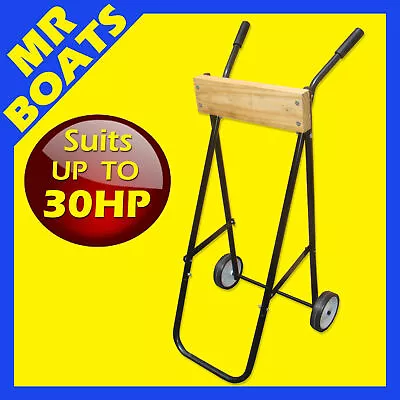 OUTBOARD MOTOR TROLLEY STAND Suits Up To 30hp - FREE POST - Protect Your Engine • $94.85