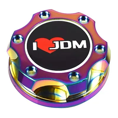 V2 Neo Chrome Billet Oil Cap Filler I Love JDM For Nismo GTR 350z 370z 240SX • $53.81
