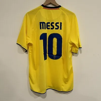 Barcelona FC 08/09 Messi #10 Away Soccer Jersey Large • $79.99