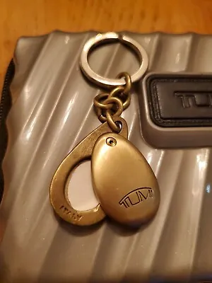 Rare Tumi Italy Locket 2 Picture Keychain & Hardshell Toiletry Travel Case • $125