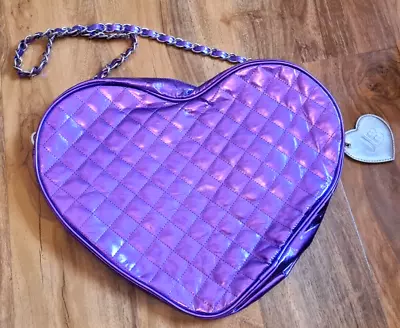 £7 • Buy BAG Justin Bieber Purple Heart Quilted Chain Strap