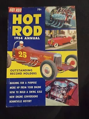 HOT ROD 1954 ANNUAL VTG Drag Racing NHRA SCTA Flatead V8 Bonneville 1932 Ford  • $29.99