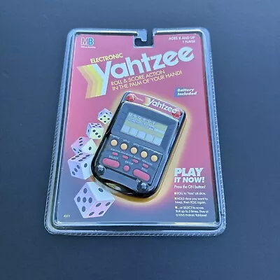 Vintage 1995 Milton Bradley Yahtzee Electronic Handheld Game 4511 New Sealed • $154.16