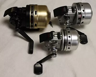 Lot Of 3 Vintage Daiwa Spincast Reels - Two Silvercast And One Goldcast  • $15