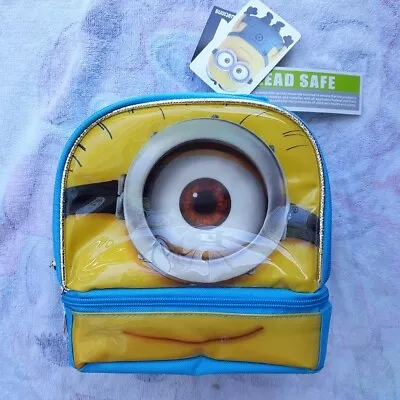 Despicable Me 2 Lunchbox NeW Insulated Lunch Box Bag NWT PHIL Minions Lead Safe • $18.99