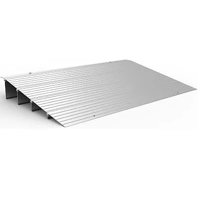 EZ-ACCESS TRANSITIONS 4” Portable Self Supporting Aluminum Modular Entry Ramp • $122.99