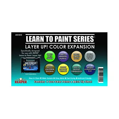 Reaper Master Series Paint Learn To Paint Kit - Layer Up! Color Expansion New • $29.99
