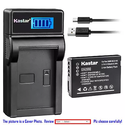 Kastar Battery LCD USB Charger For Panasonic DMW-BCG10 & Panasonic Lumix DMC-ZS6 • $33.59